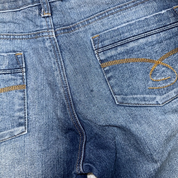 Apollo Jeans | Vintage Y2K Bratz Bootcut Faded Medium Dark Wash Denim Jeans - Picture 3 of 11